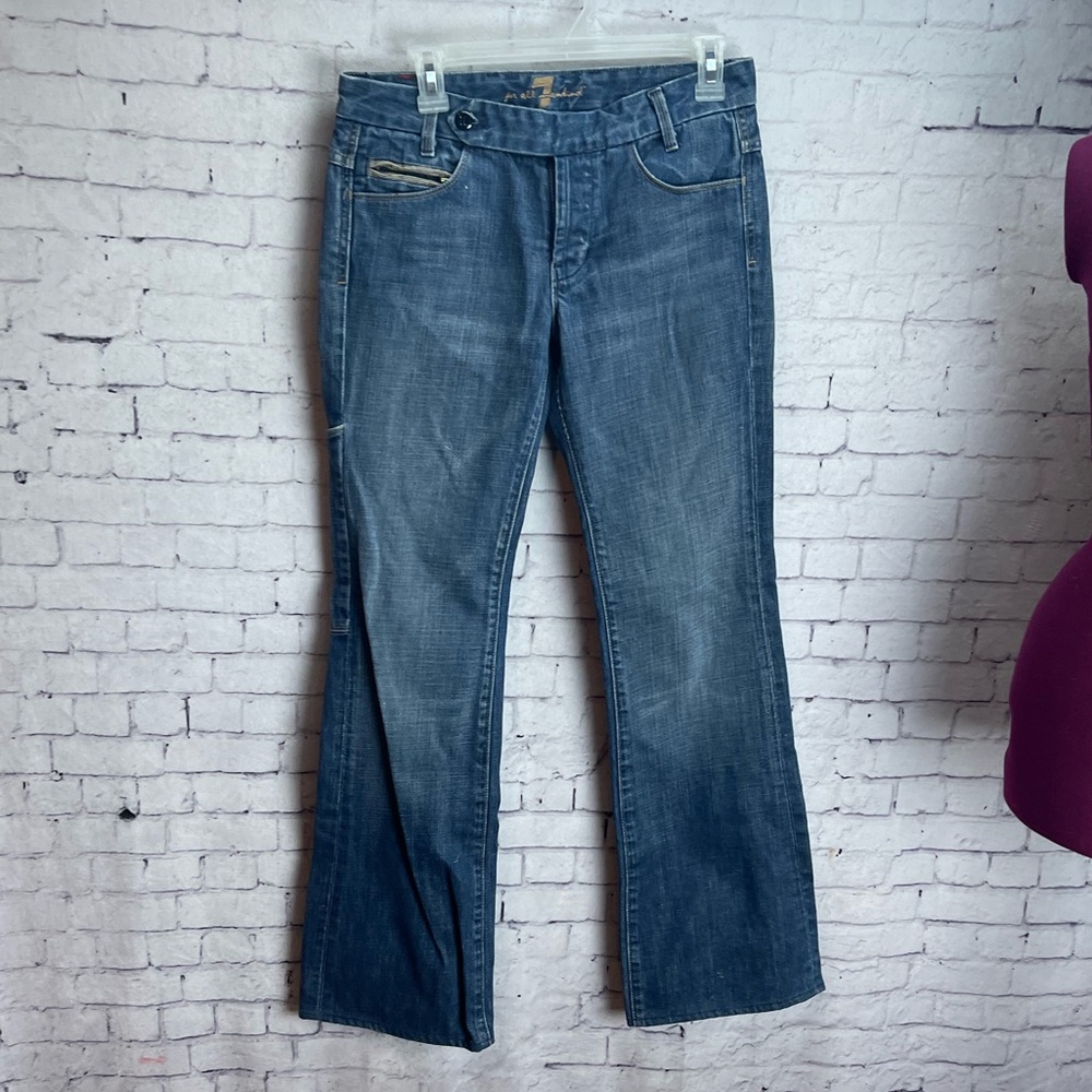 7 for all mankind size 27 zippered pockets denim jeans